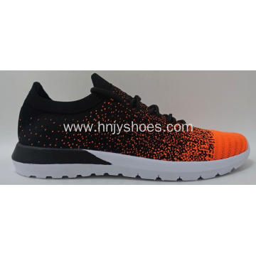 fashion breathable flyknit running shoes men's sport shoes